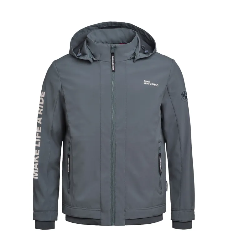 Chaqueta Softshell Make Life a Ride Unisex Gris