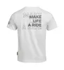 Camiseta con logo Make Life a Ride Hombre Blanco