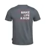 Camiseta con logo Make Life a Ride Hombre Gris