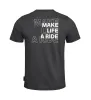 Camiseta con logo Make Life a Ride Hombre Negro