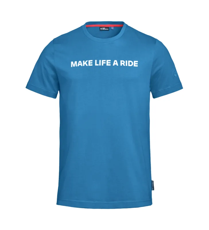 Camiseta Make Life a Ride Hombre Azul