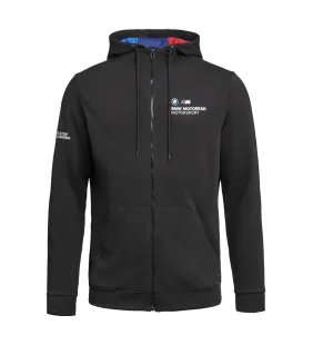 Hoodie de cremallera Motorsport Hombre Negro