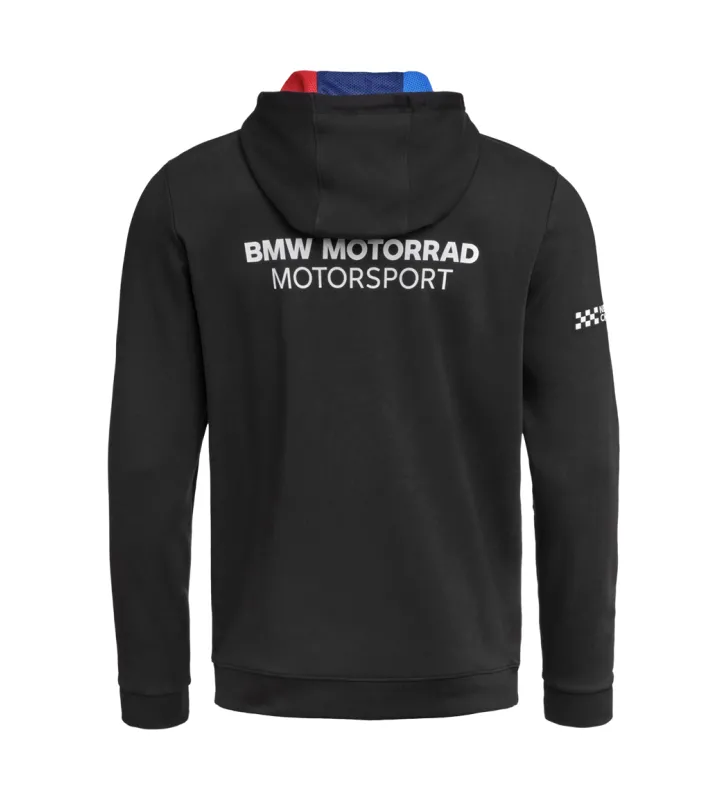 Hoodie de cremallera Motorsport Hombre Negro