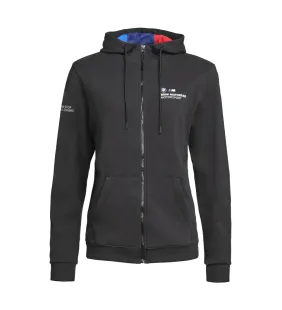 Hoodie de cremallera Motorsport Mujer Negro