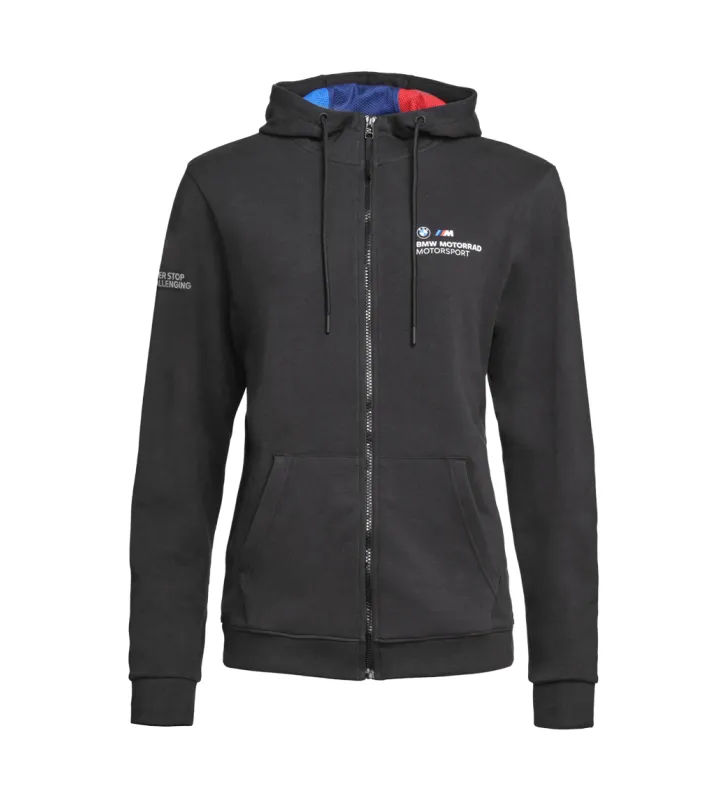 Hoodie de cremallera Motorsport Mujer Negro