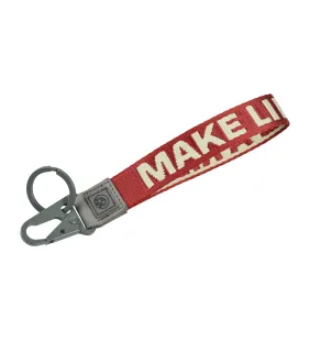 Llavero Make Life a Ride Unisex Rojo