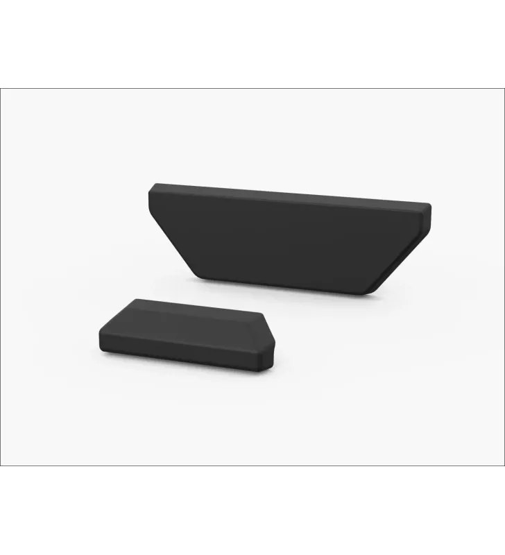 Respaldo acolchado para Topcase de aluminio, negro