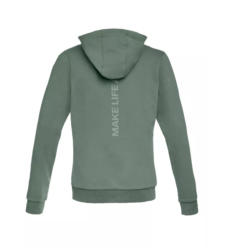 Sudadera con cremallera Make Life a Ride Mujer