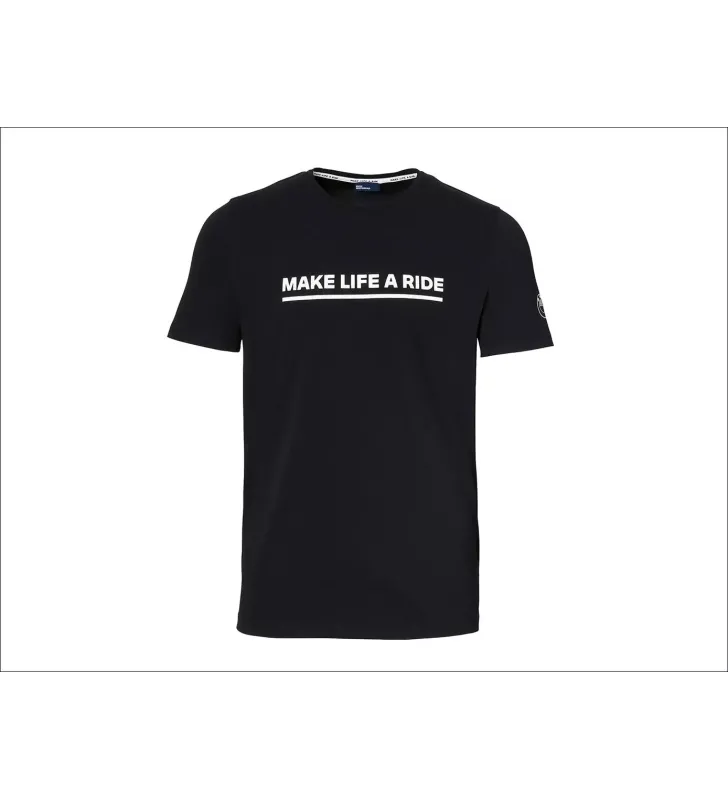 Camiseta Make Life a Ride Hombre Negro S