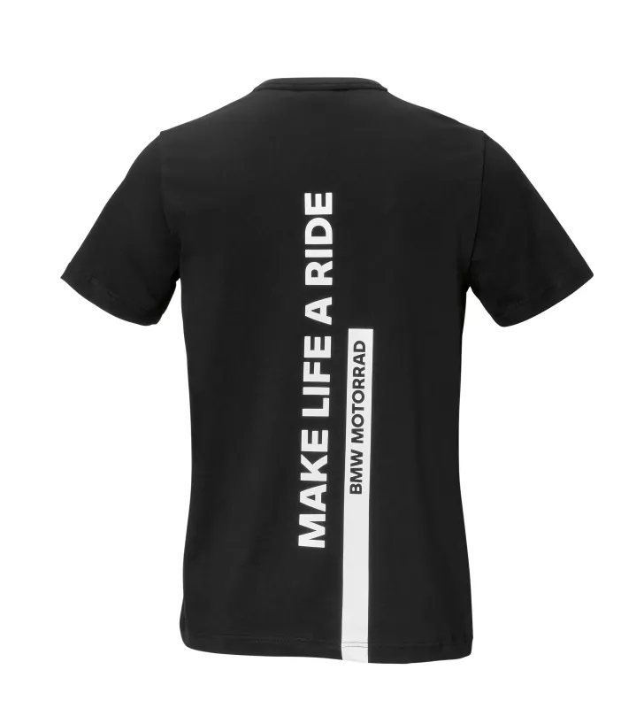 Camiseta Make Life a Ride Hombre Negro L