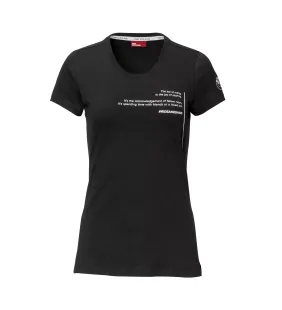 Camiseta Make Life a Ride Mujer Negro M