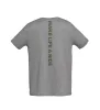 Camiseta Make Life A Ride Hombre M Grey melange