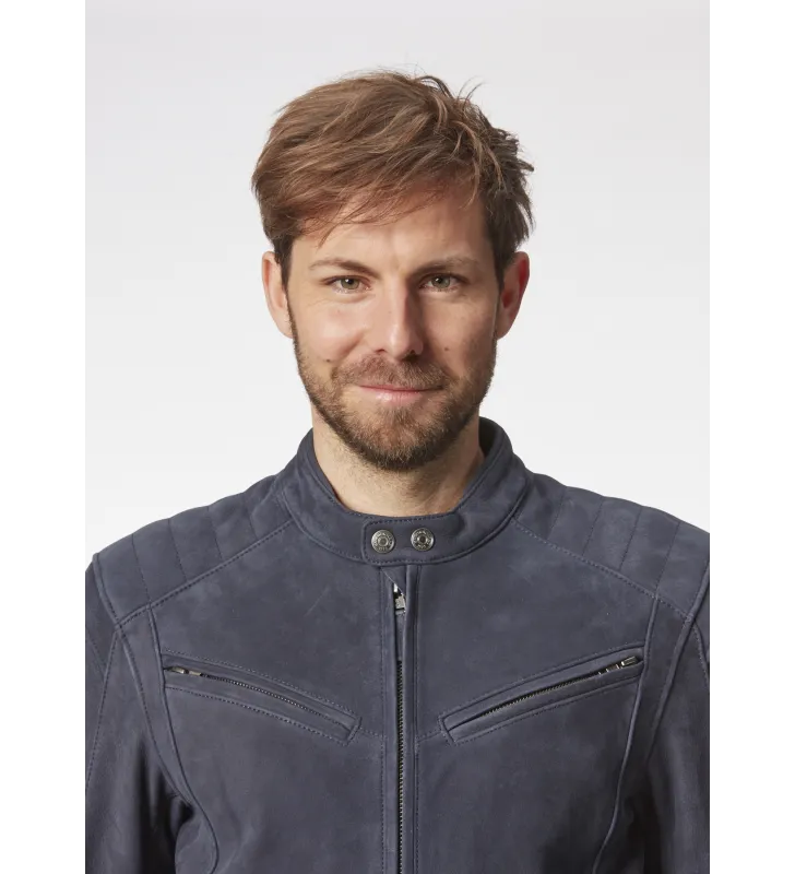 Chaqueta Schwabing Hombre Azul/Amarillo